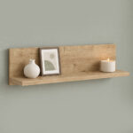 Ραφιέρα τοίχου Novella Megapap χρώμα sapphire oak 60x16,3x14,5εκ.
